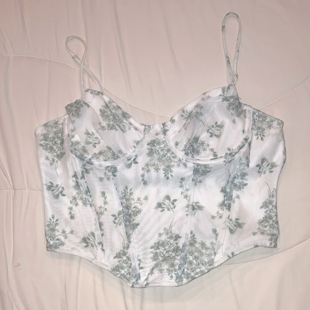 Floral Bustier Top